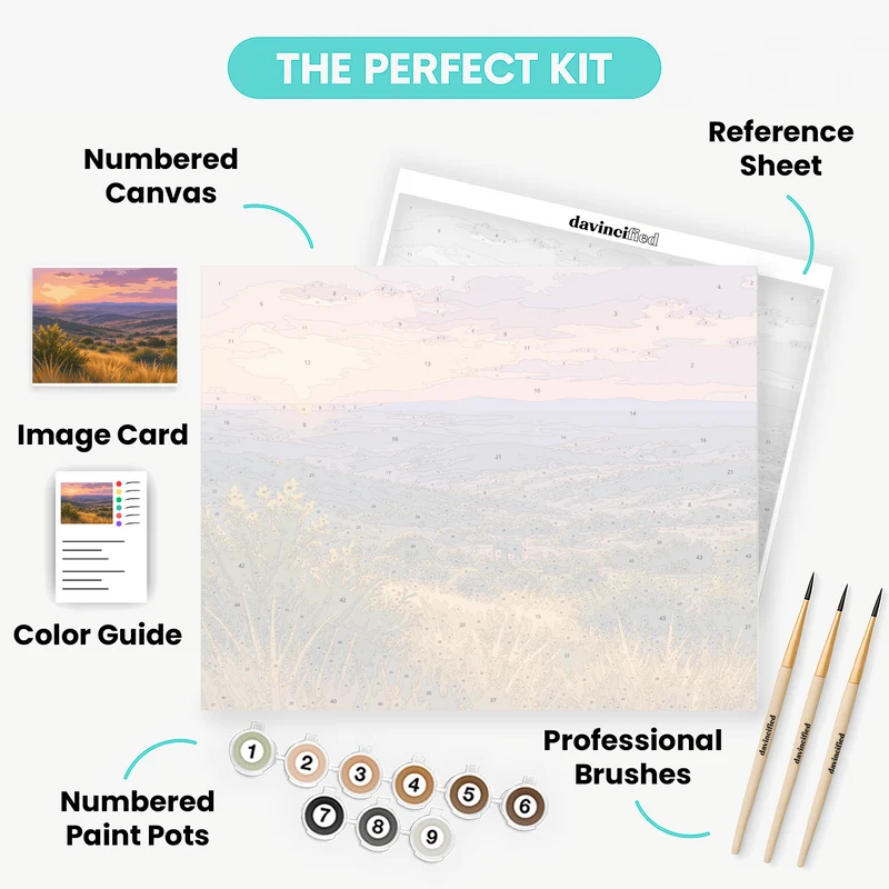 Elephant at Dawn Over Addo - Paint by Numbers Kit