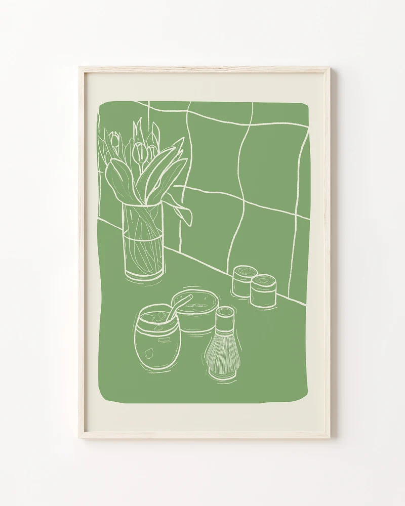 Matcha Illustration - Poster
