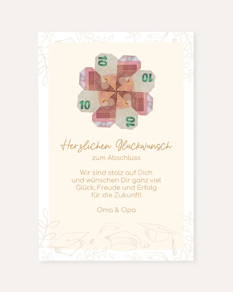 Zum Abschluss - Geldgeschenk