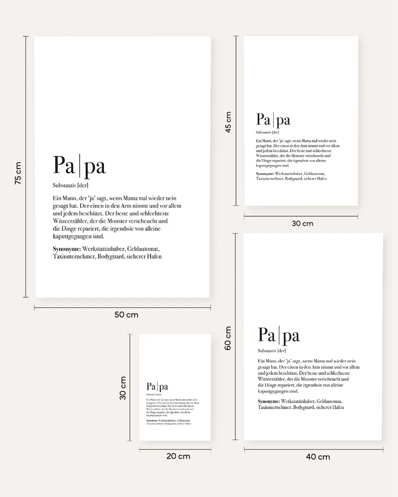 Definition Papa - Poster