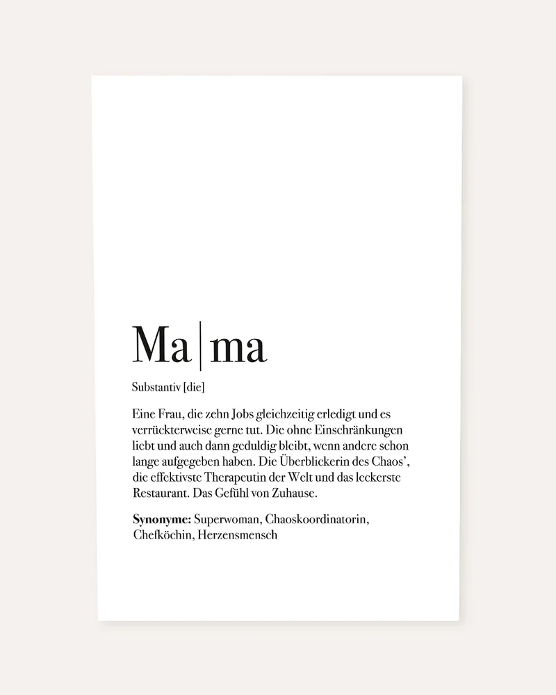 Definition Mama - Poster