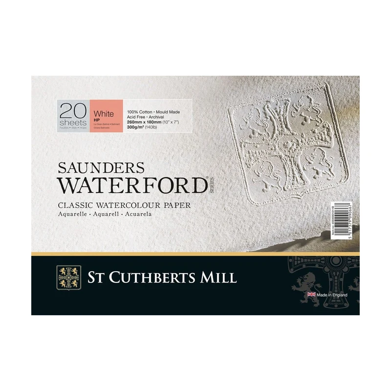Aquarellblock CANSON St Cuthberts Saunders HP 300 g/m² - 20 Blatt 26 51 cm