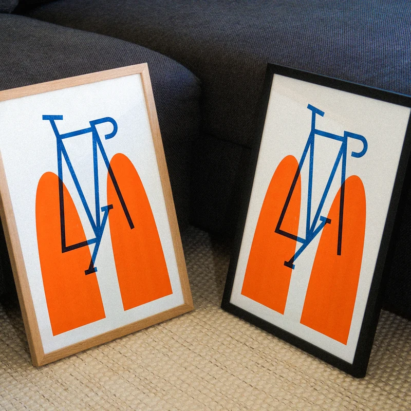 Racefiets (DIN A3) | Edition SCHEE | Risographie