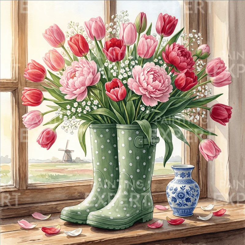 Malen nach Zahlen Stiefel