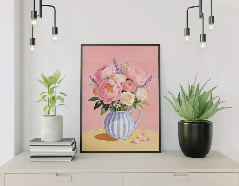 Malen nach Zahlen Blumentopf
