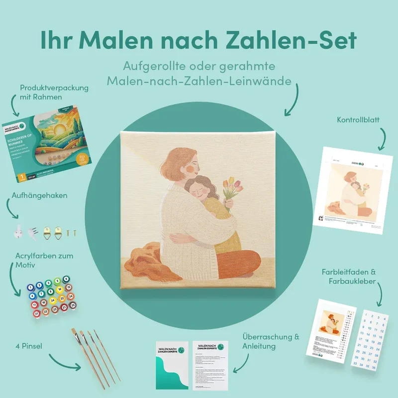 Malen nach Zahlen Umarmung