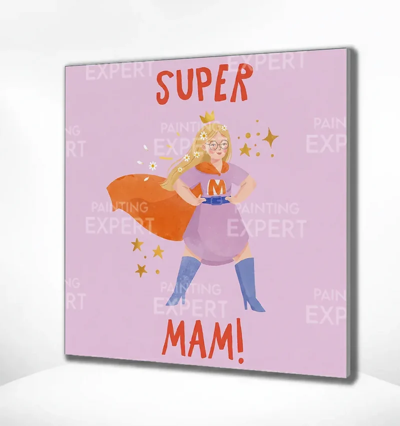 Malen nach Zahlen Super-Mama 2