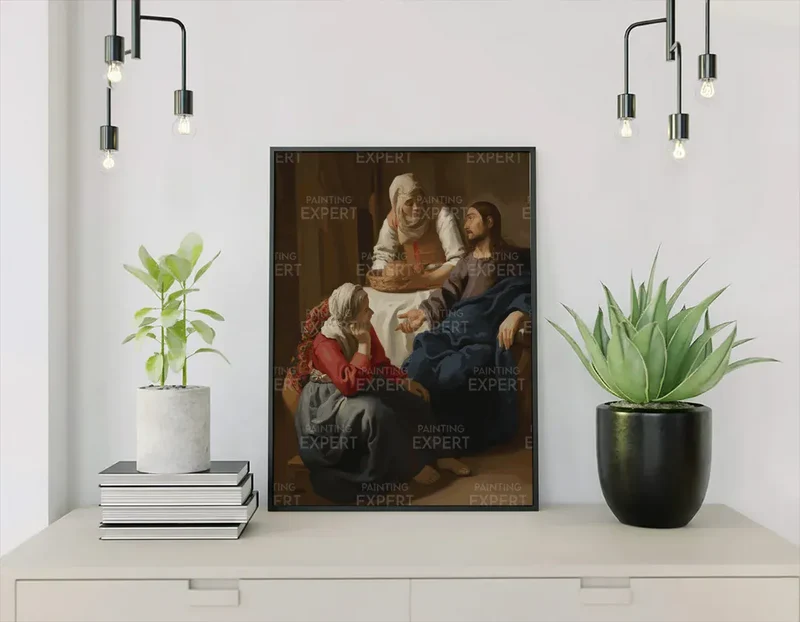 Malen nach Zahlen Christus im Haus von Martha und Maria