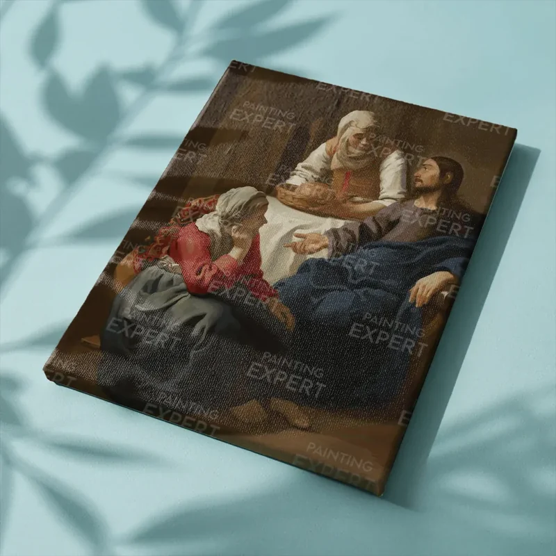 Malen nach Zahlen Christus im Haus von Martha und Maria