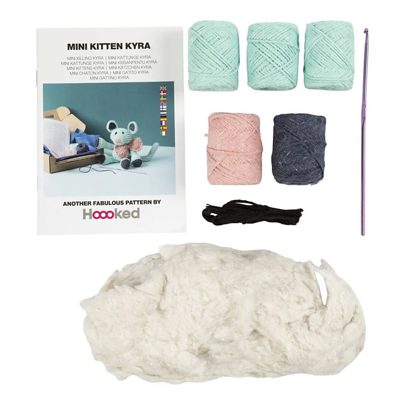 Creativ Company | Amigurumi Maus Häkelset DIY Baumwolle mint