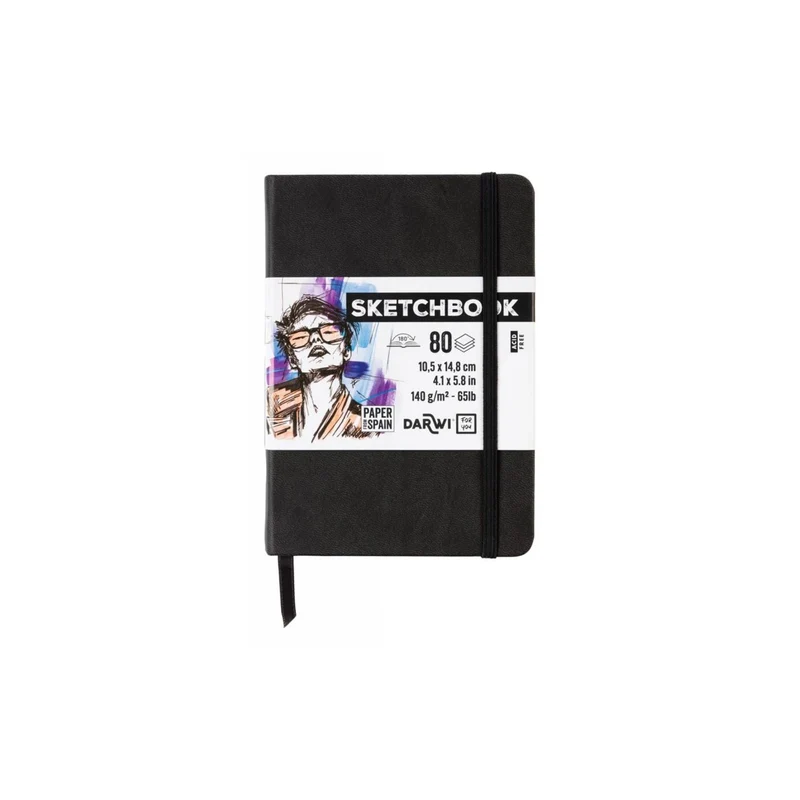 DARWI | Carnets Sketchbook Skizzenbuch in verschiedenen Grössen 140 g/m2
