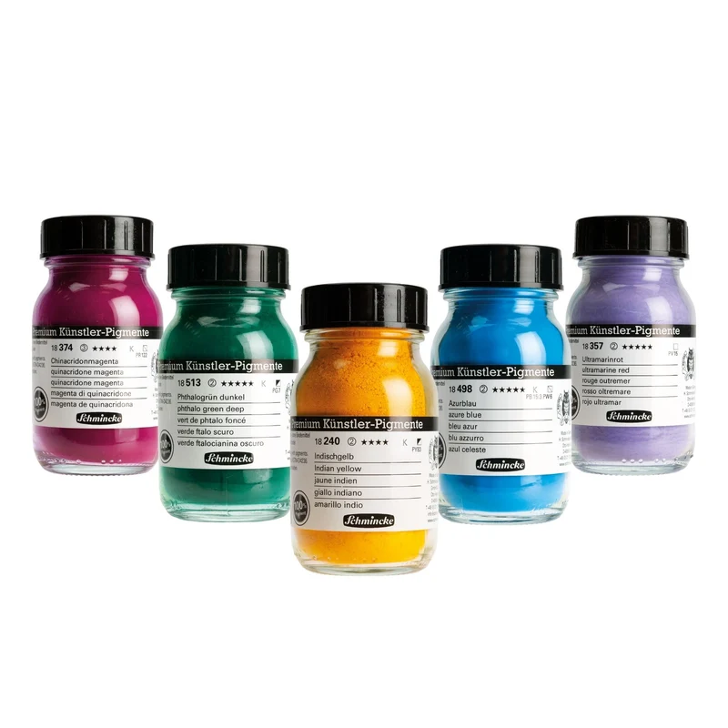Schmincke | Pigmente Serie 18, reines Pigment in 100ml Flaschen
