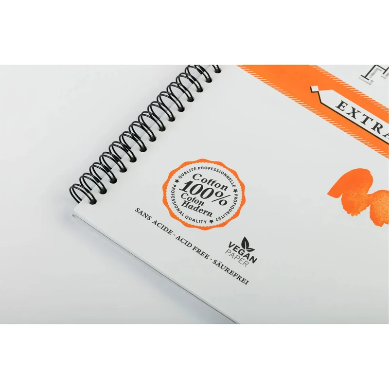 Akvarelni blok CLAIREFONTAINE Fontaine HP ekstra bijeli 300 g/m² 12 x 18 cm - 12 listova