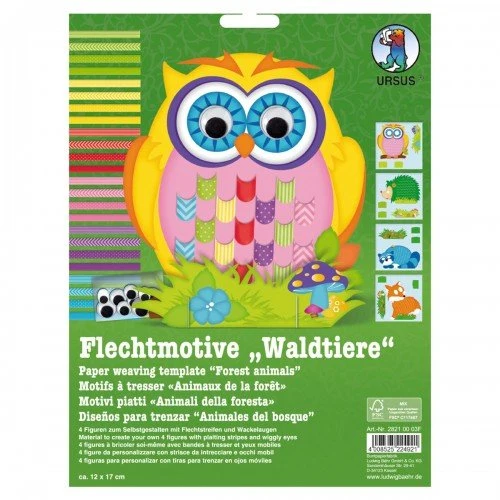 Flechtmotive Waldtiere