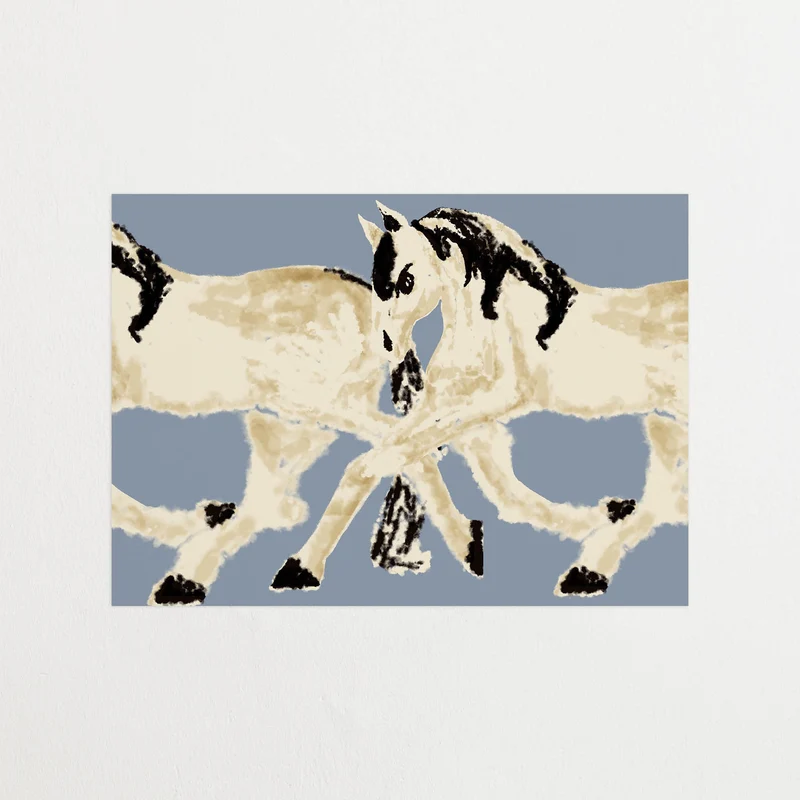 Trotting With Friends - Milky Blue