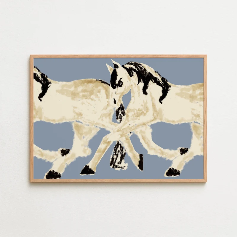 Trotting With Friends - Milky Blue