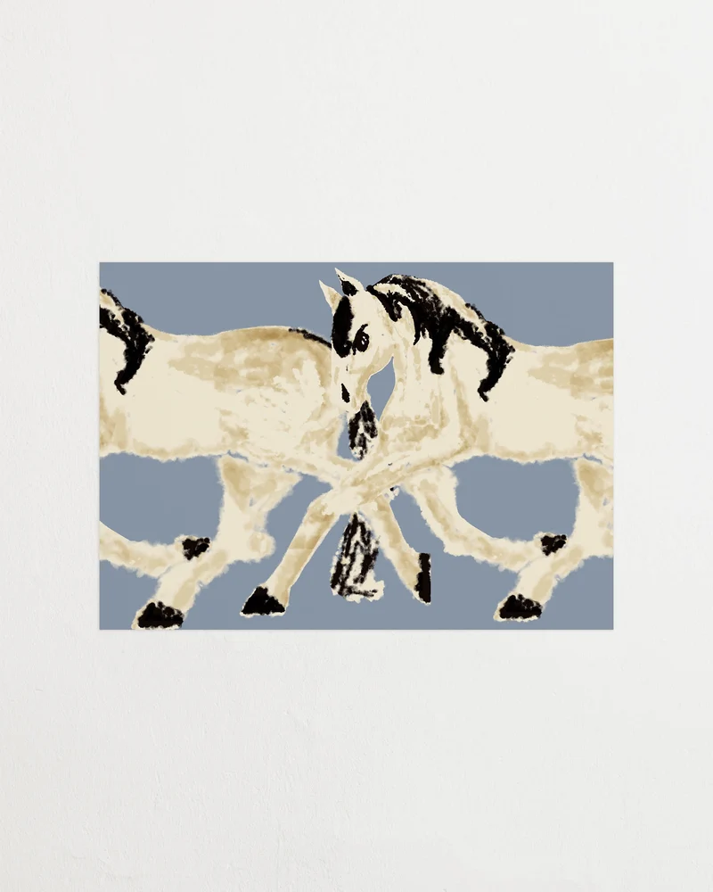 Trotting With Friends - Milky Blue