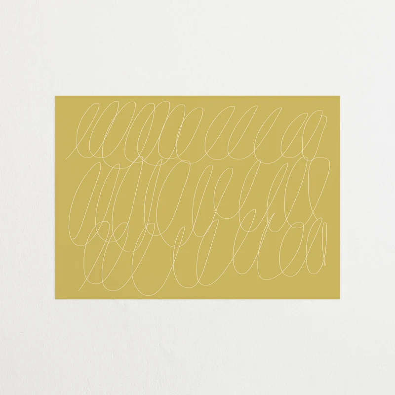 Sloppy Swirls Mustard