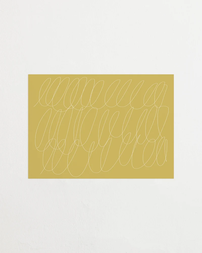 Sloppy Swirls Mustard
