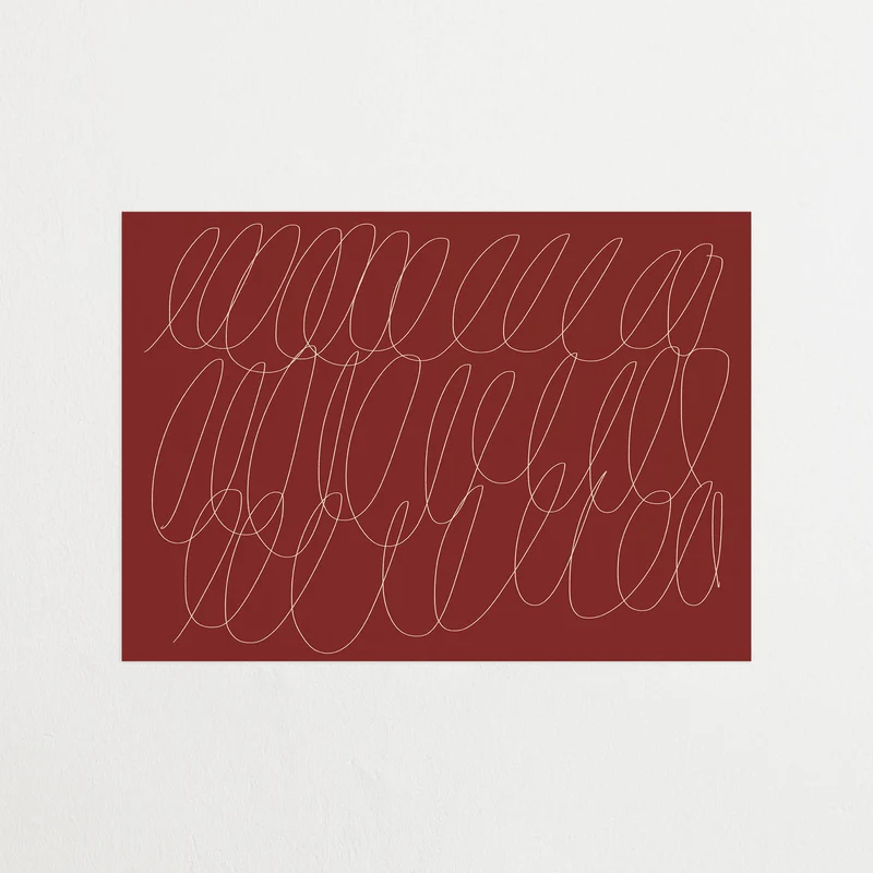 Sloppy Swirls Red