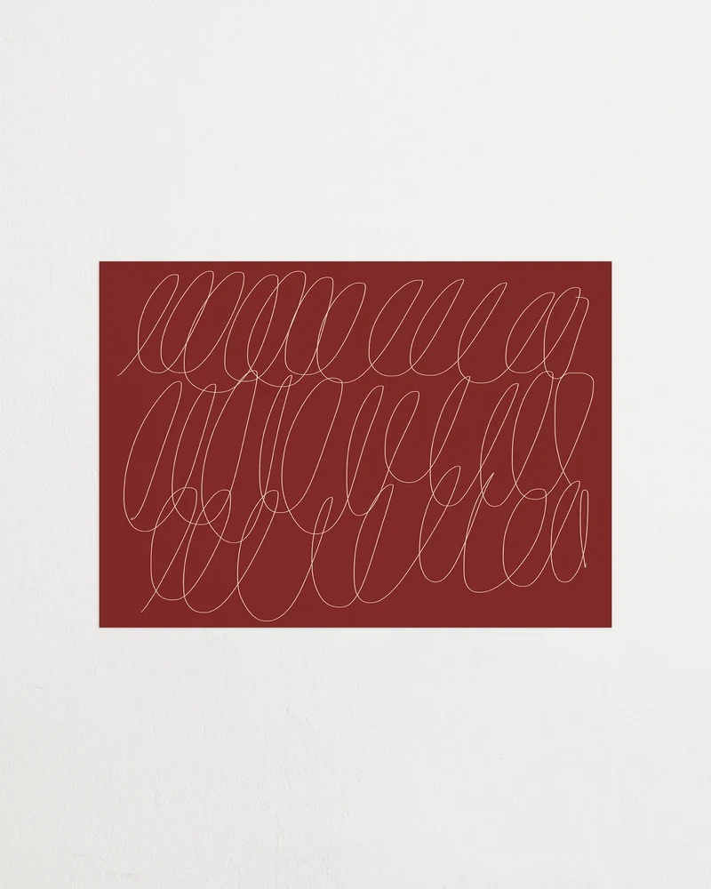 Sloppy Swirls Red