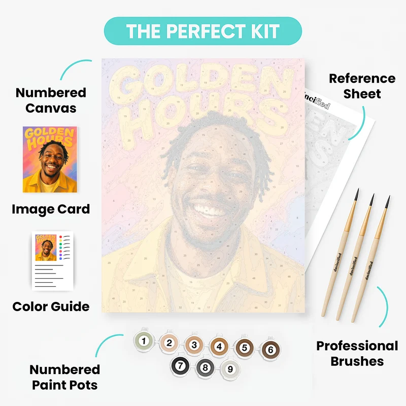 Pop Album Cover - Custom Paint by Numbers Kit