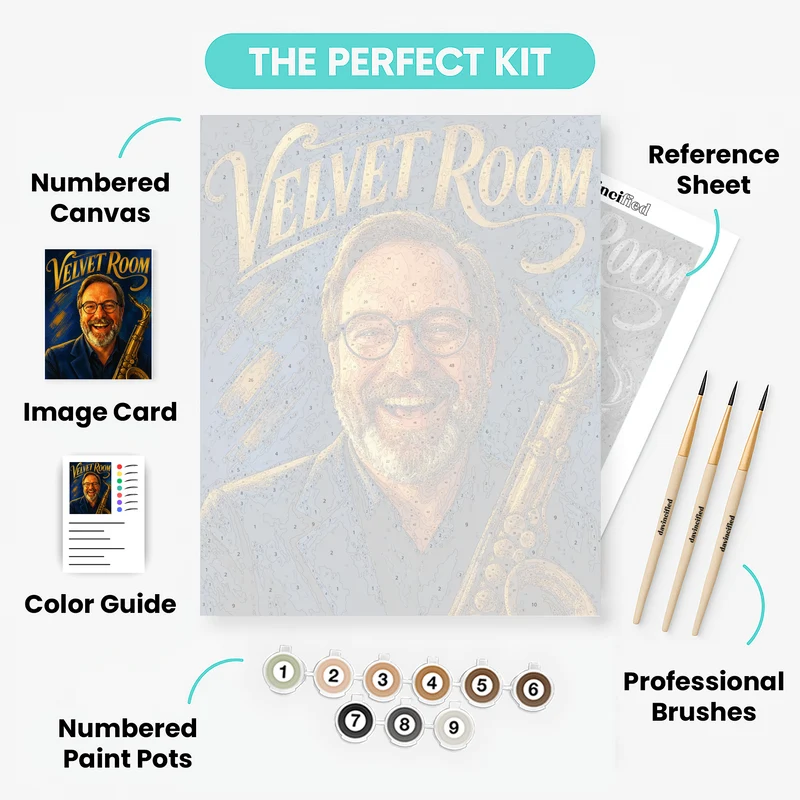 Jazz Album Cover - Custom Paint by Numbers Kit