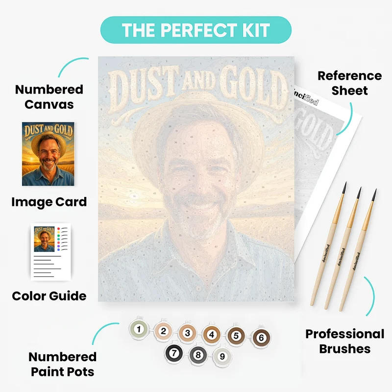 Country Album Cover - Custom Paint by Numbers Kit