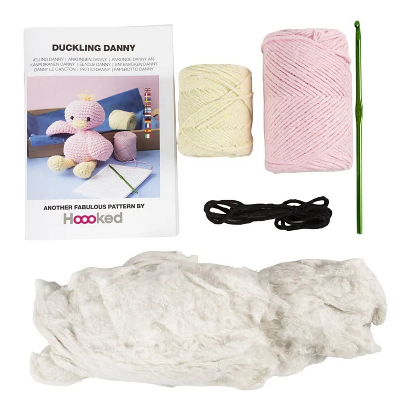 Creativ Company | Amigurumi Entchen Häkelset DIY Baumwolle hellpink hellgelb