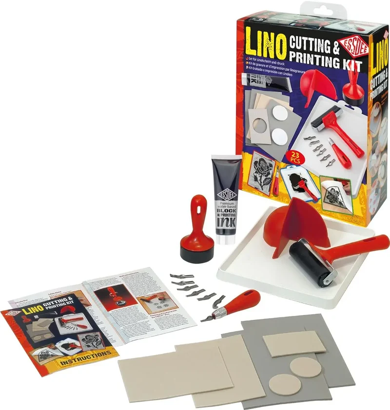 ESSDEE Linoldruck-Set #L5PKR (22-teilig)