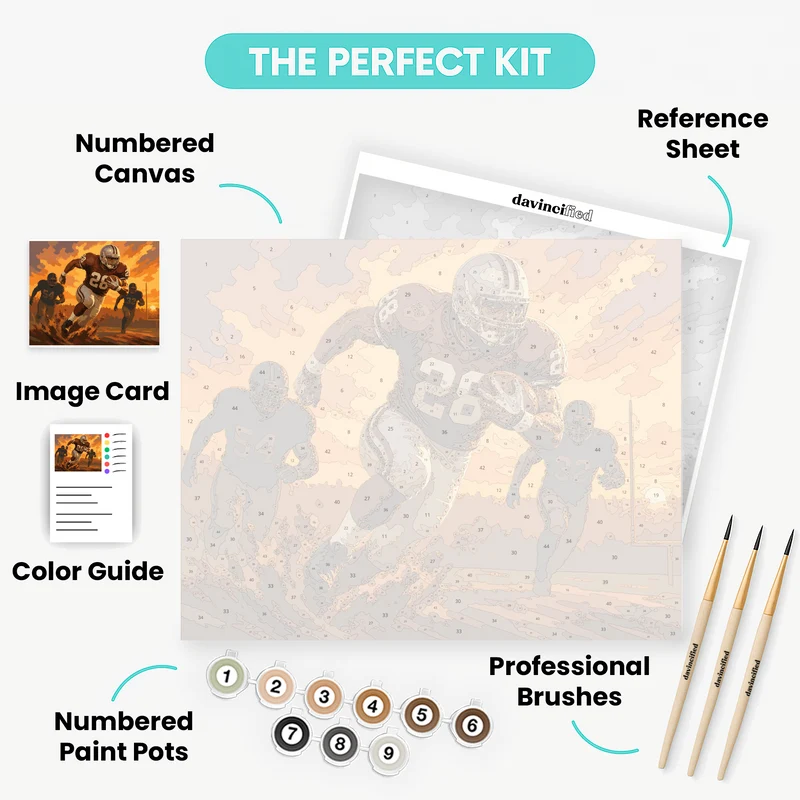 Sunset Breakaway Run - Paint by Numbers Kit