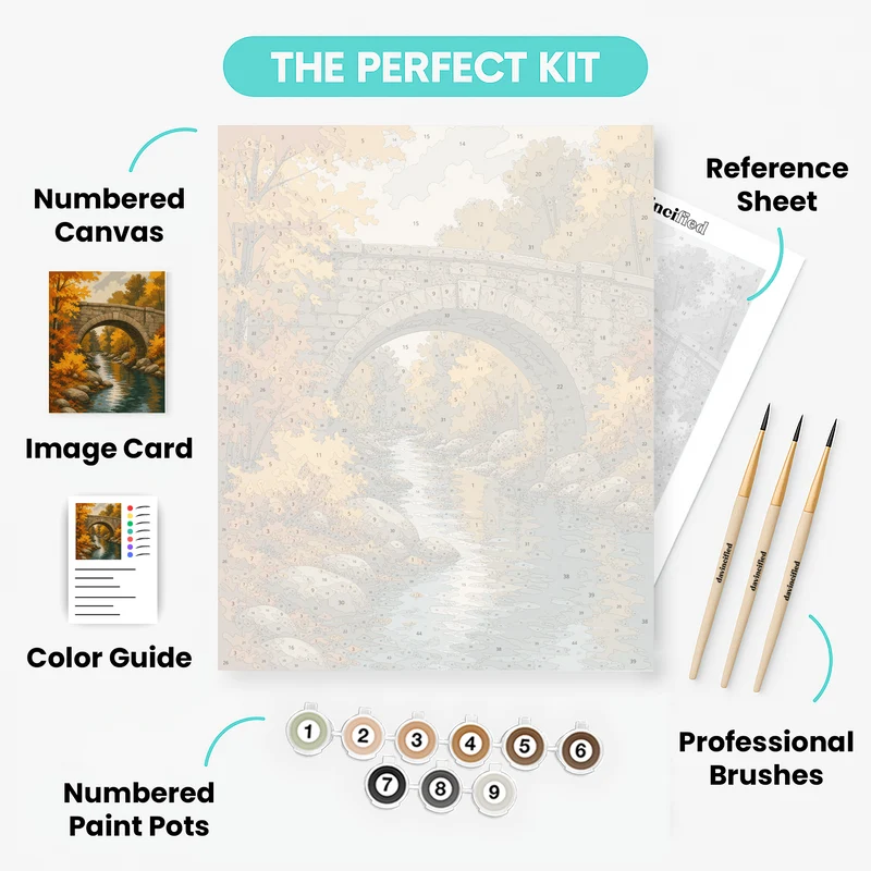 Acadia Carriage Bridge - Paint by Numbers Kit