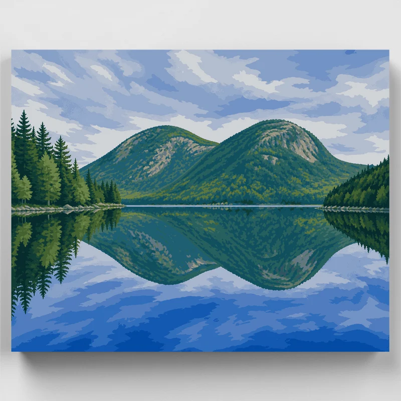 The Bubbles Reflection - Paint by Numbers Kit