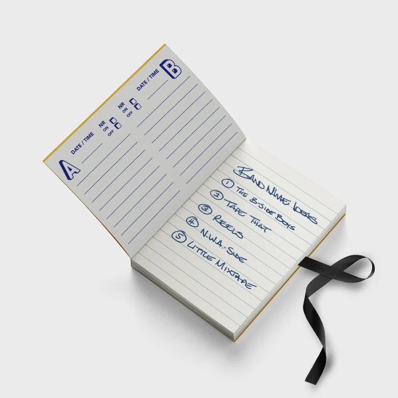 Notizbuch Musikkassette 3er Set