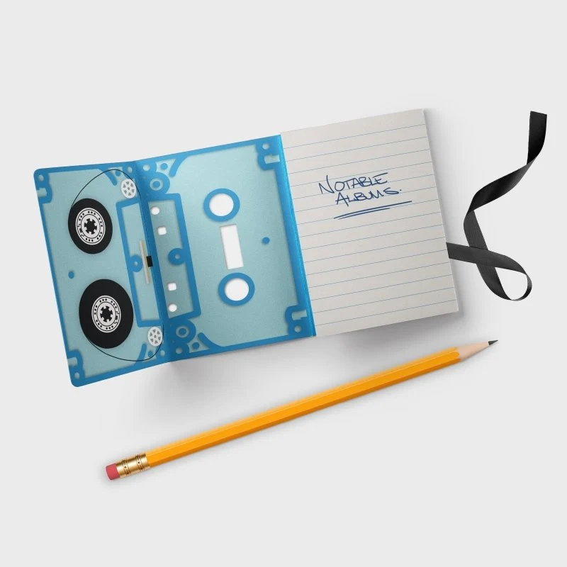 Notizbuch Musikkassette 3er Set