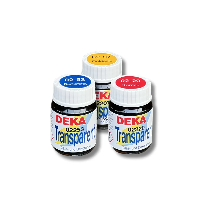Deka | Transparent professionelle Glas- und Dekofarbe 25ml, auf Lösungsmittelbasis