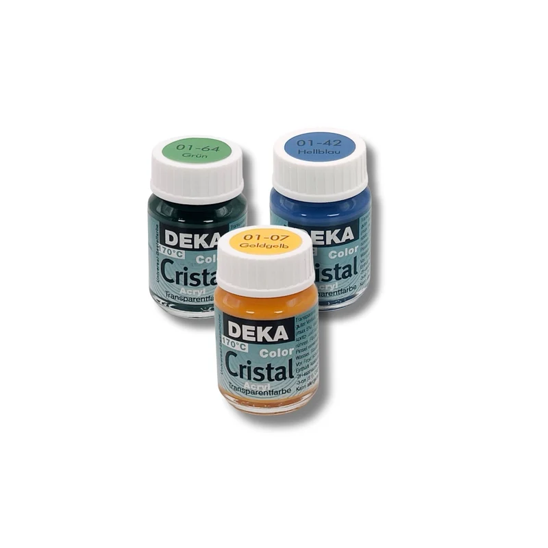 Deka | Color Cristal Acryl Transparentfarbe 25ml - Bastelfarbe auf Wasserbasis