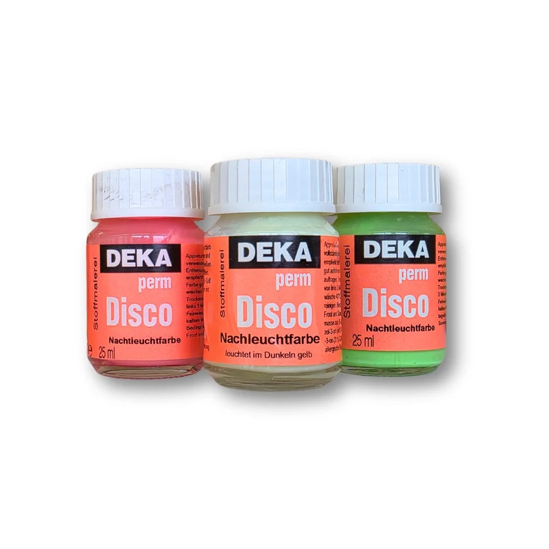 Deka | PermDisco 25ml Phosphoreszierende Farben für Baumwollstoffe