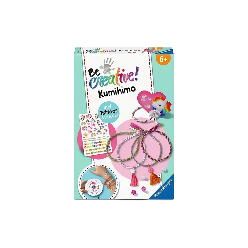 Ravensburger | BeCreative Kumihimo & Tattoos - Bastelset ab 6 Jahren