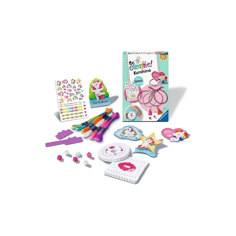 Ravensburger | BeCreative Kumihimo & Tattoos - Bastelset ab 6 Jahren