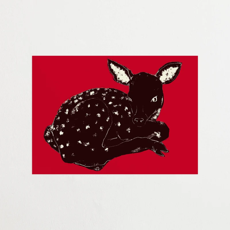 Baby Deer - Tomato Red