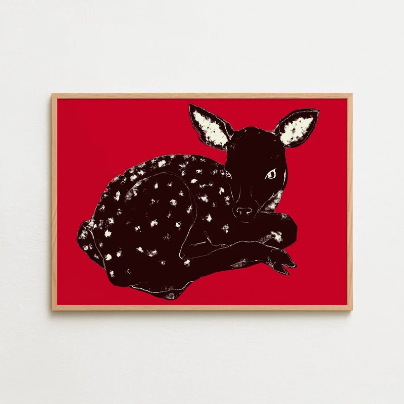 Baby Deer - Tomato Red