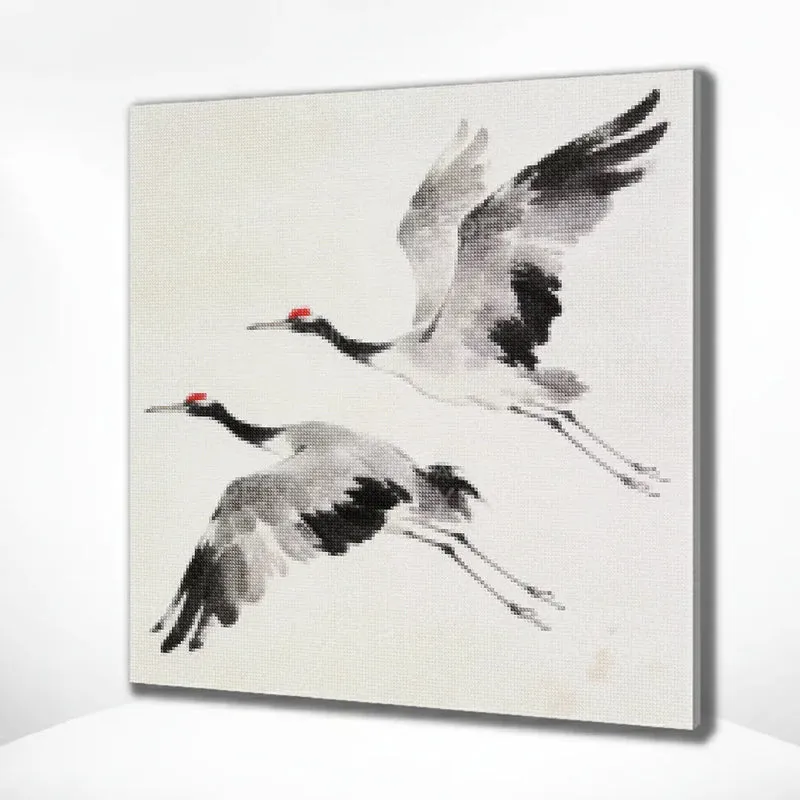Diamond Painting Zen Cranes I Warm, Chris Paschke Japan