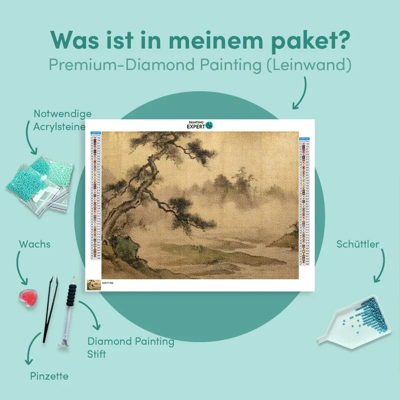 Diamond Painting Nebliges Tal Japan