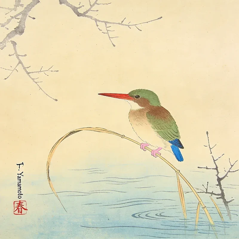 Diamond Painting Eisvogel am Ufer Japan
