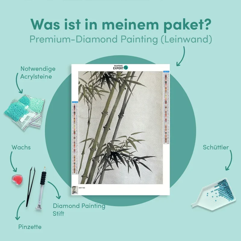 Diamond Painting Bambus im Wind Japan