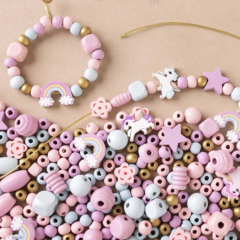 Mini Kreativ Mix Schmuck – Pastellfarbene Armbänder selber machen