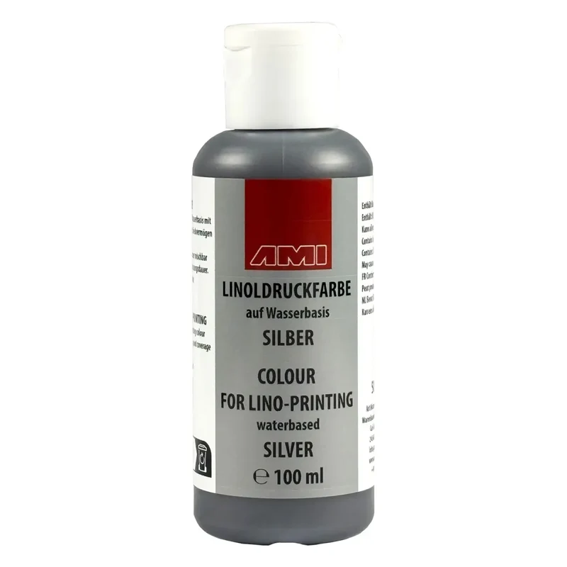 AMI Linoldruckfarbe (100ml) - silber