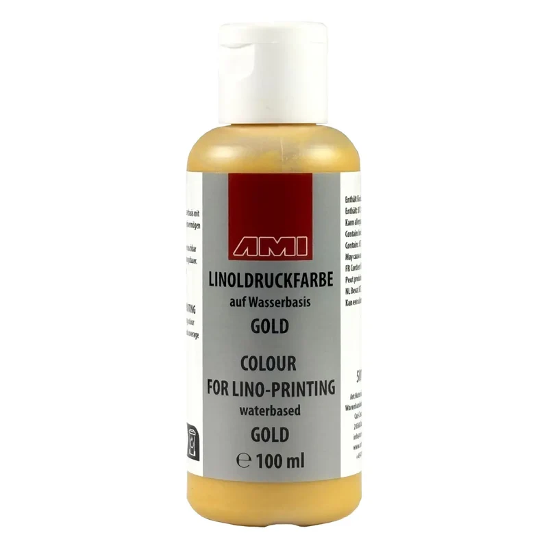 AMI Linoldruckfarbe (100ml) - gold