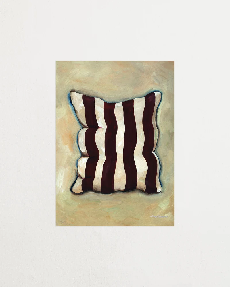 Wide stripe pillow